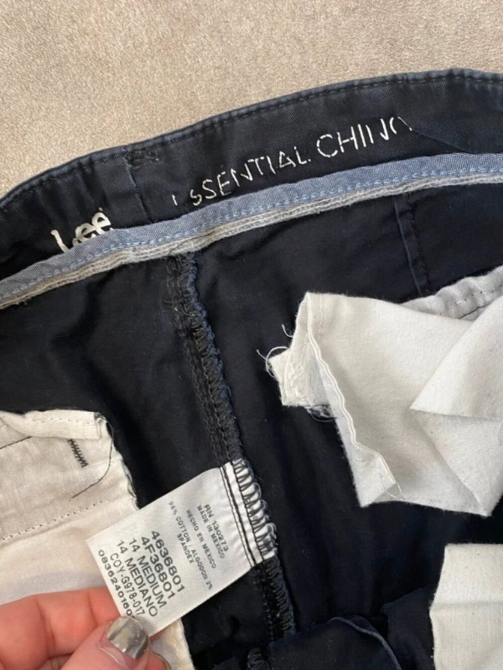 Lee Straight Leg Chinos M - Black - Picture 5 of 5